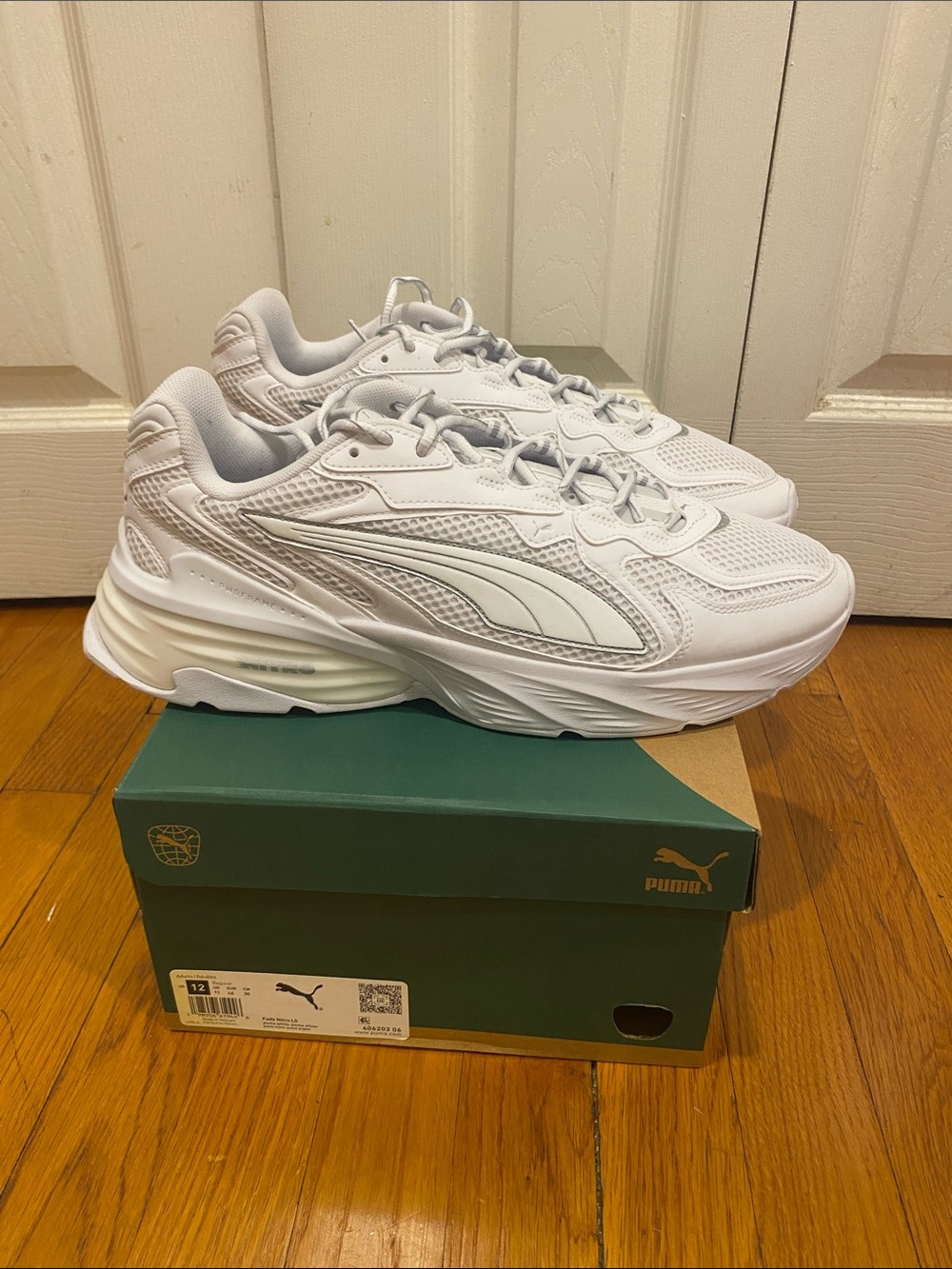 Puma Fade White Men's Athletic Sneakers - All-White Trainer